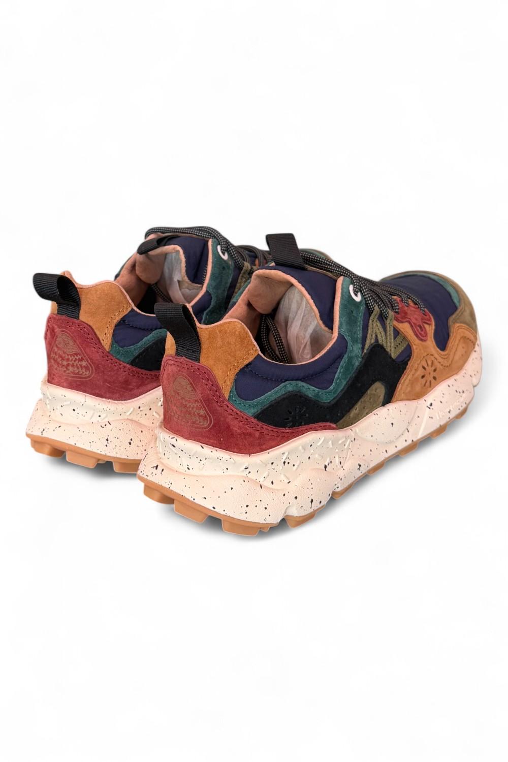 Sneaker uomo Flower Mountain Yamano 3 2B32 mud light brown navy 