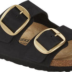 Ciabatta Arizona Big Buckle nabuk Black Birkenstock 1023290 