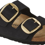 Ciabatta Arizona Big Buckle nabuk Black Birkenstock 1023290 