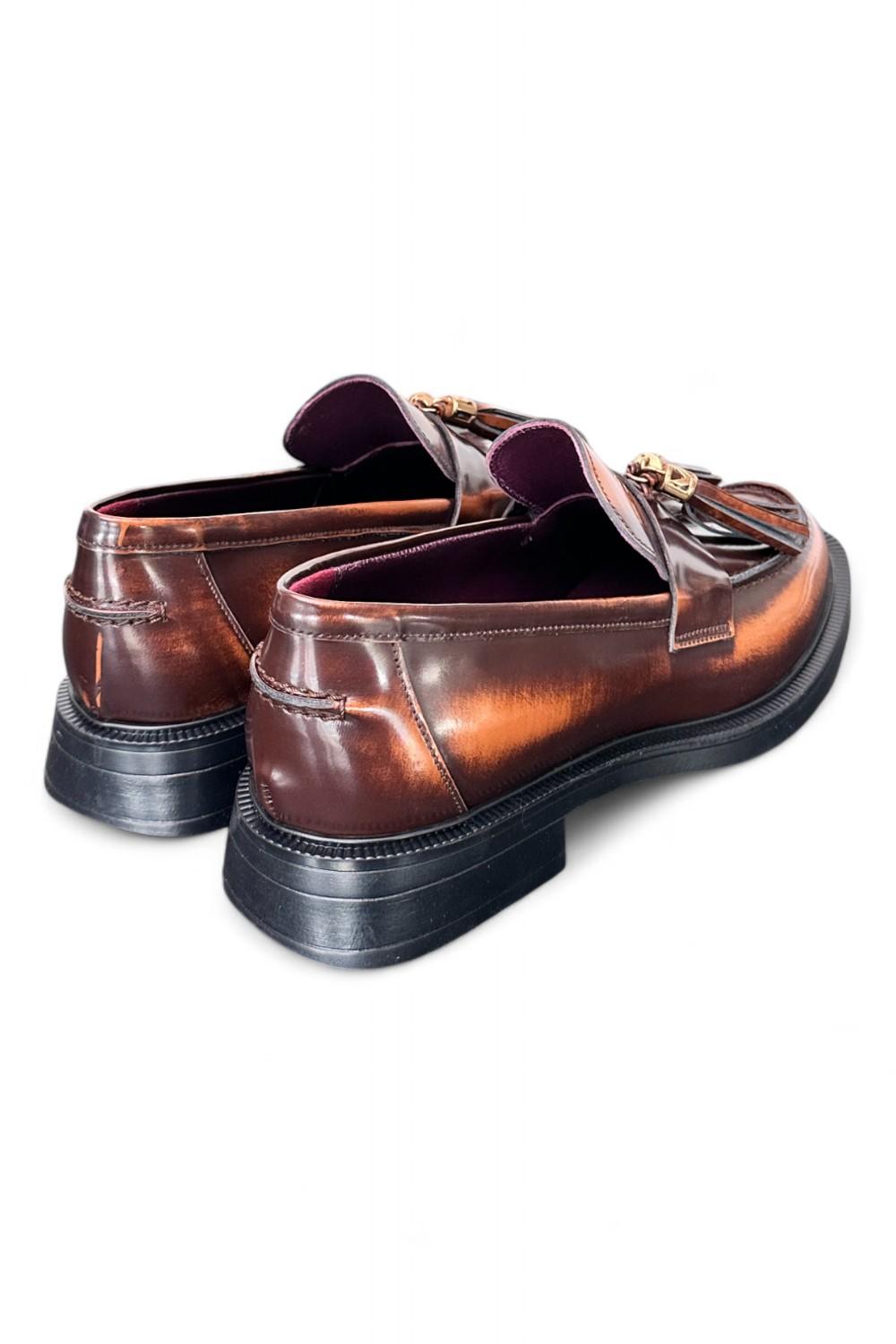 Mocassino mappi cuoio Lorenzo Mari<BR/> 