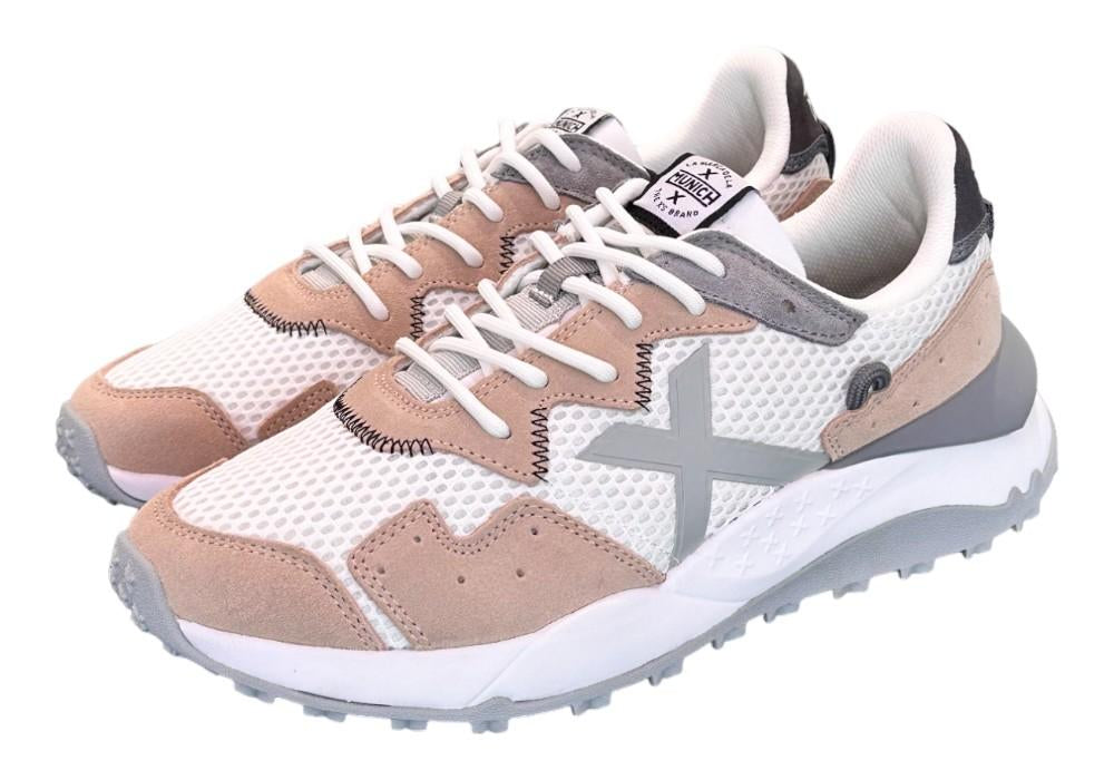 Sneaker uomo Shibuya Munich bianca beige 