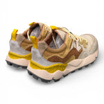 Sneaker donna Yamano 3 1E44 beige brown yellow  Flower Mountain 