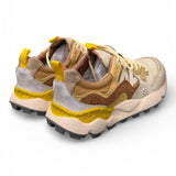Sneaker donna Yamano 3 1E44 beige brown yellow  Flower Mountain 