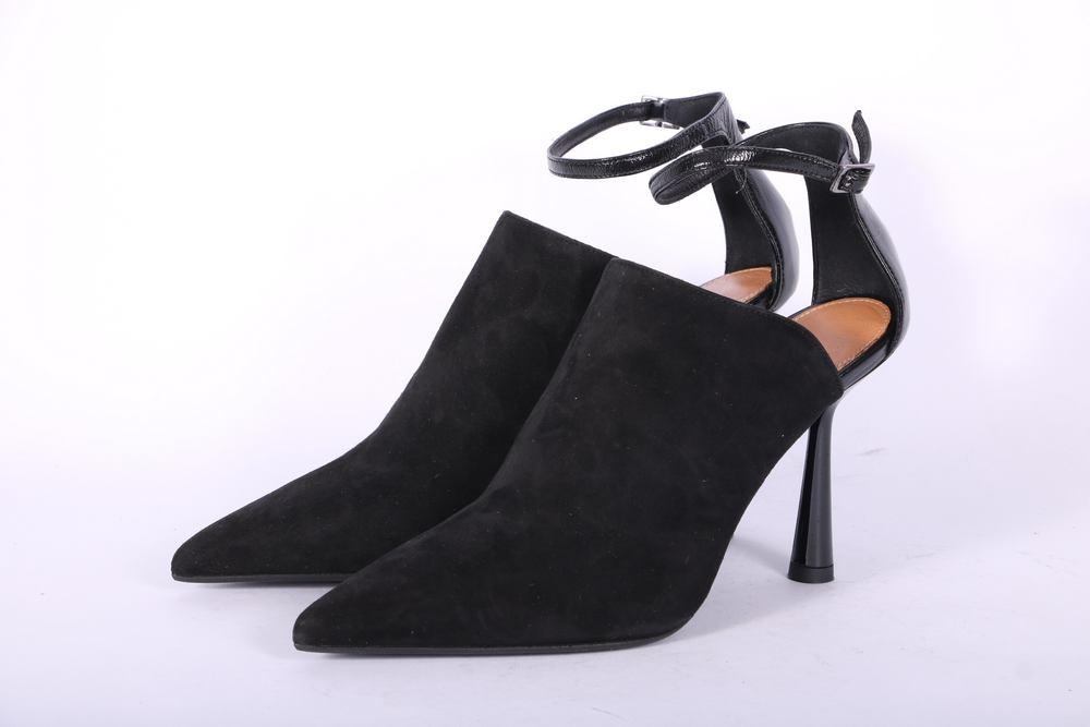 Sabot top cintino nero tacco 90 Chantal 