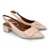 Slingback pelle latte Francesco B 