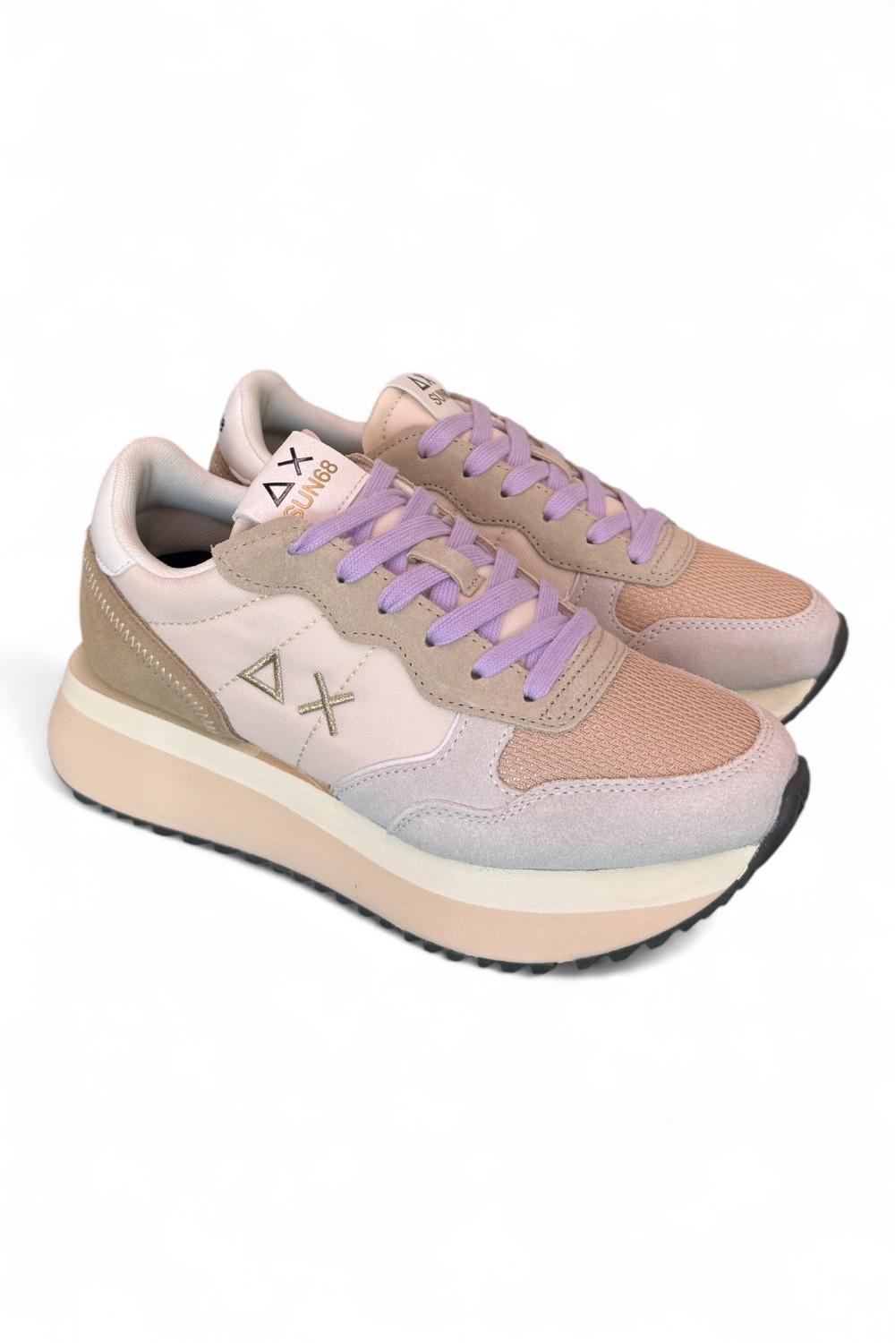 Sneaker donna Sun68 Big Ally beige 