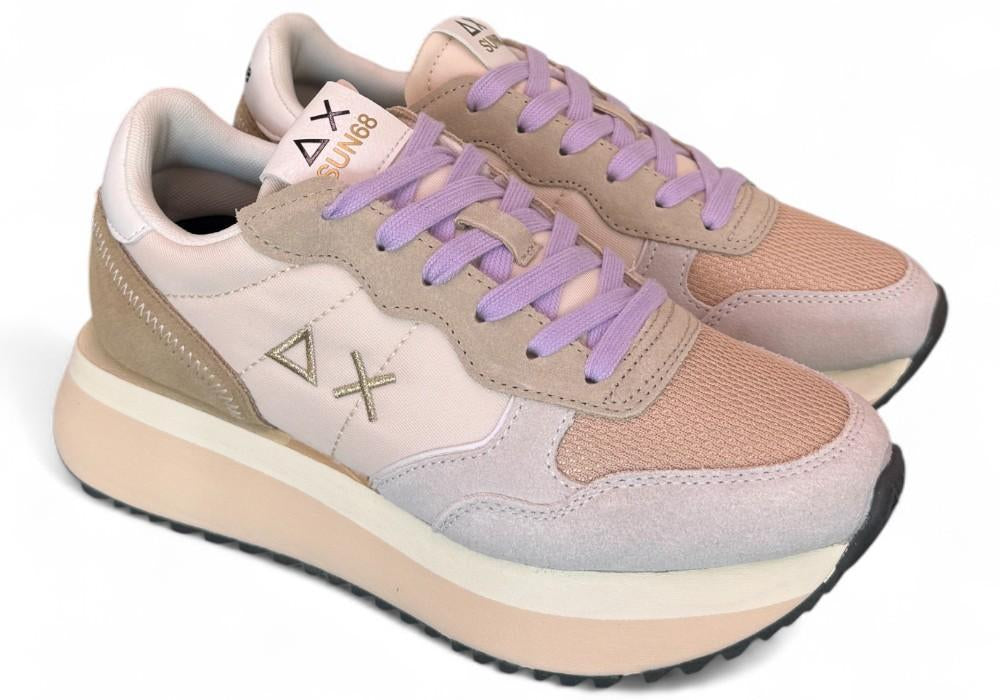Sneaker donna Sun68 Big Ally beige 