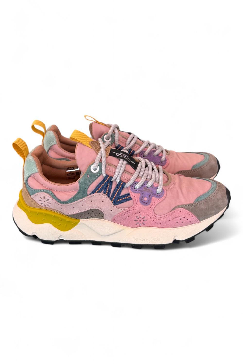 Sneaker donna Flower Mountain Yamano 3 2B22 grey cipria light pink 