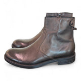 Stivaletto zip pelle brandy Pawelks 