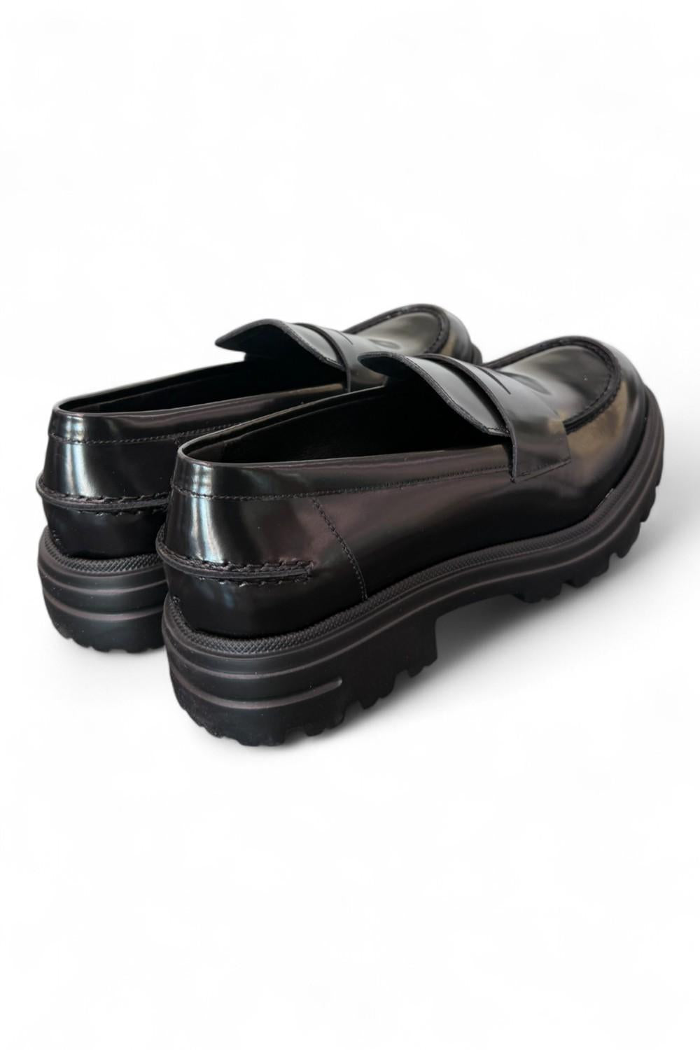 Mocassino spazzolato nero Uma Parker 