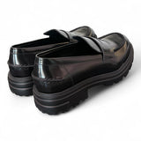 Mocassino spazzolato nero Uma Parker 