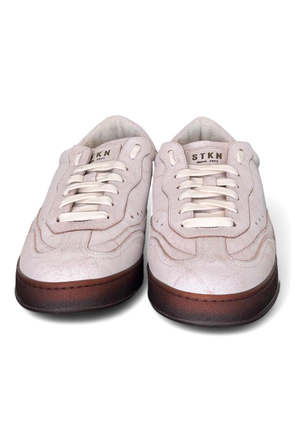 Sneaker uomo Stokton venus bianco latte vintage 