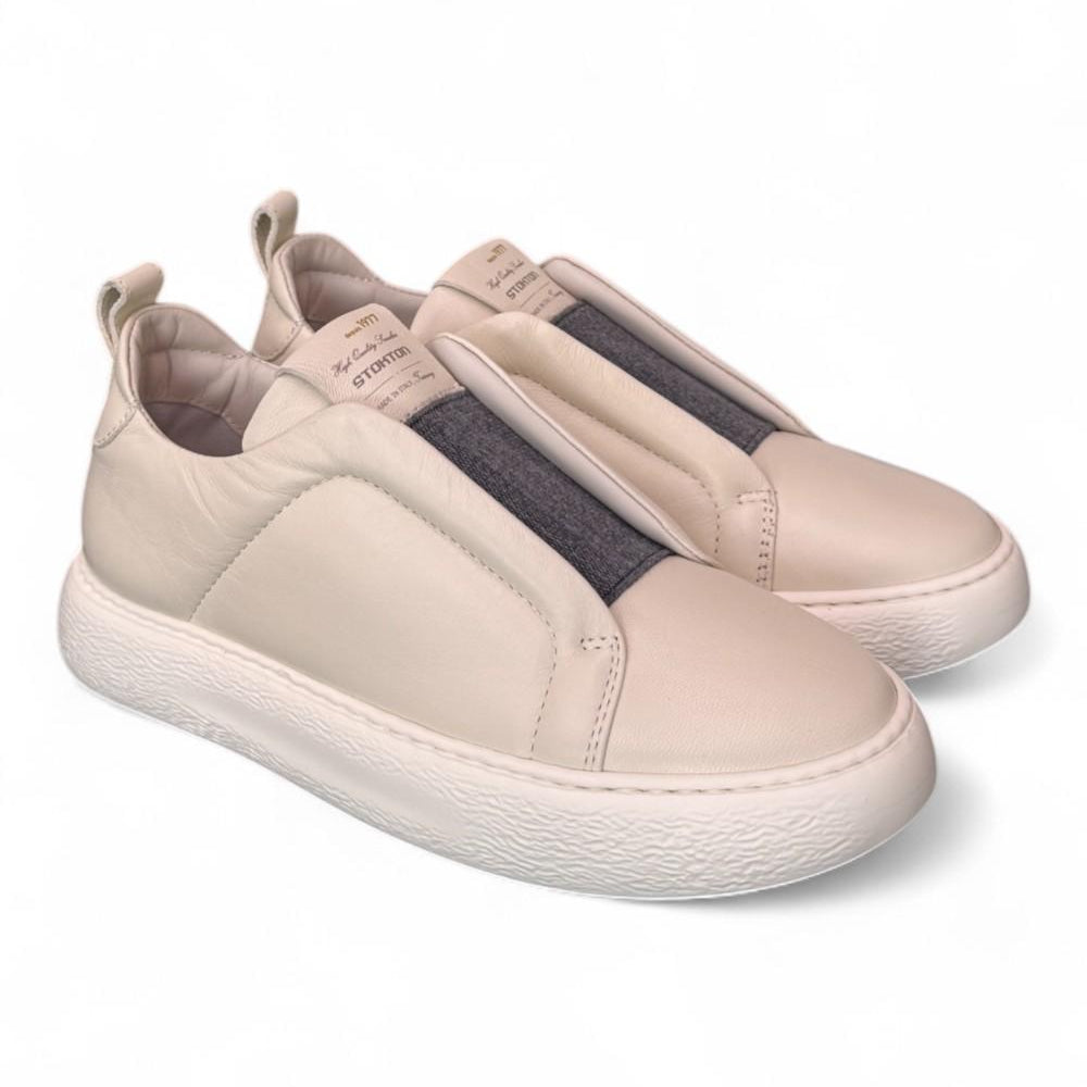 Sneaker slip on nappa panna Stokton 