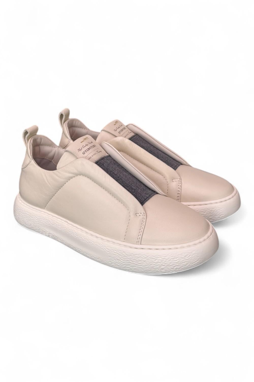 Sneaker slip on nappa panna Stokton 