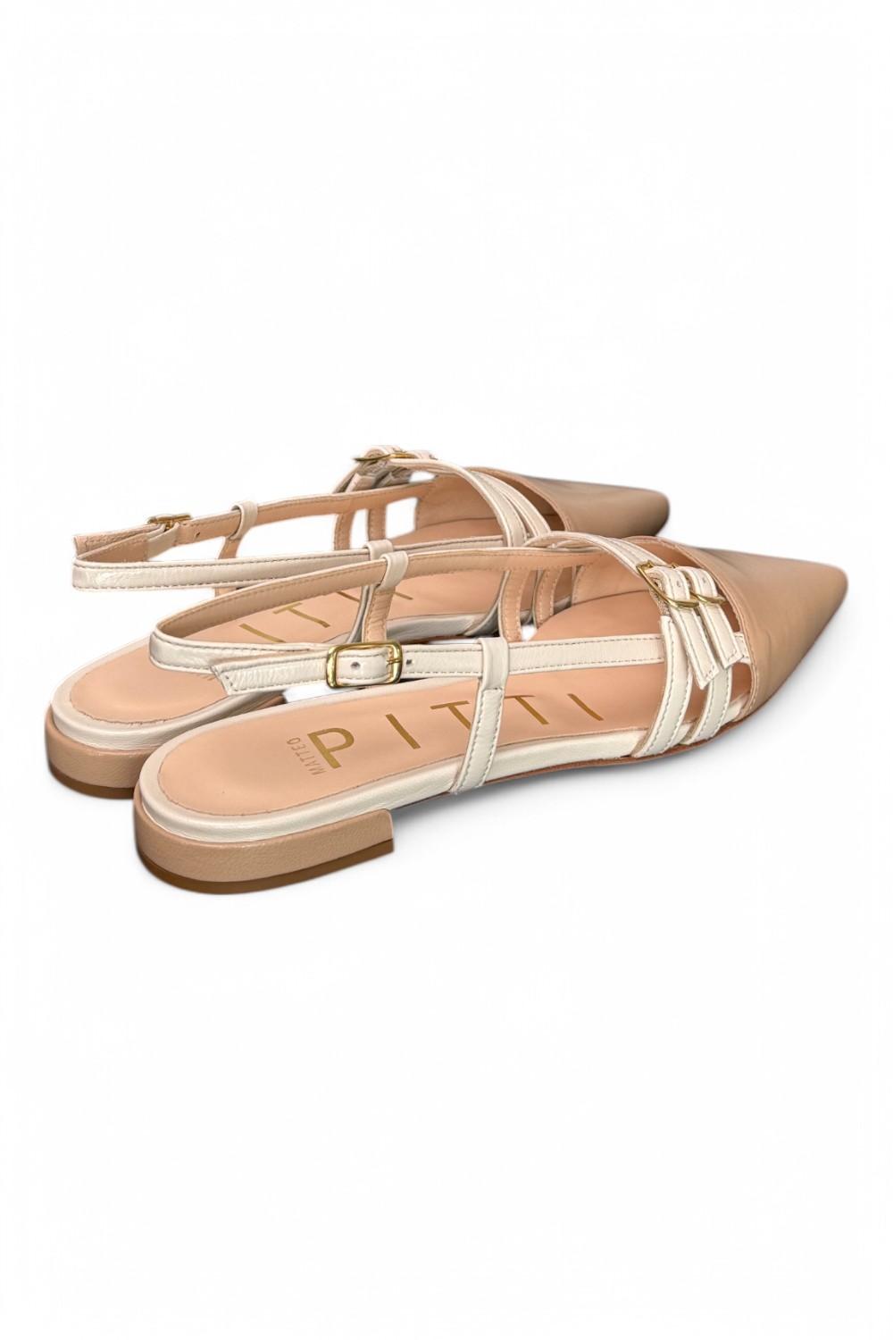 Slingback cintini beige latte Matteo Pitti 