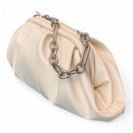 Pochette grande pouf Scarlet latte 