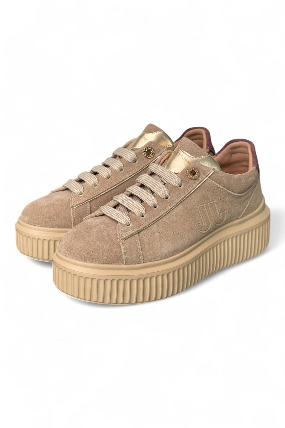 Sneaker donna suede beige Janet & Janet 
