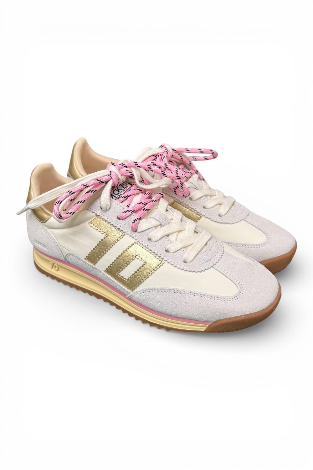 Sneaker Jogger nylon white Back70 