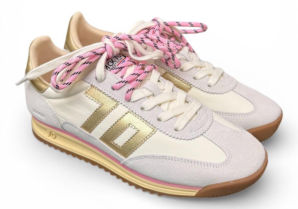 Sneaker Jogger nylon white Back70 