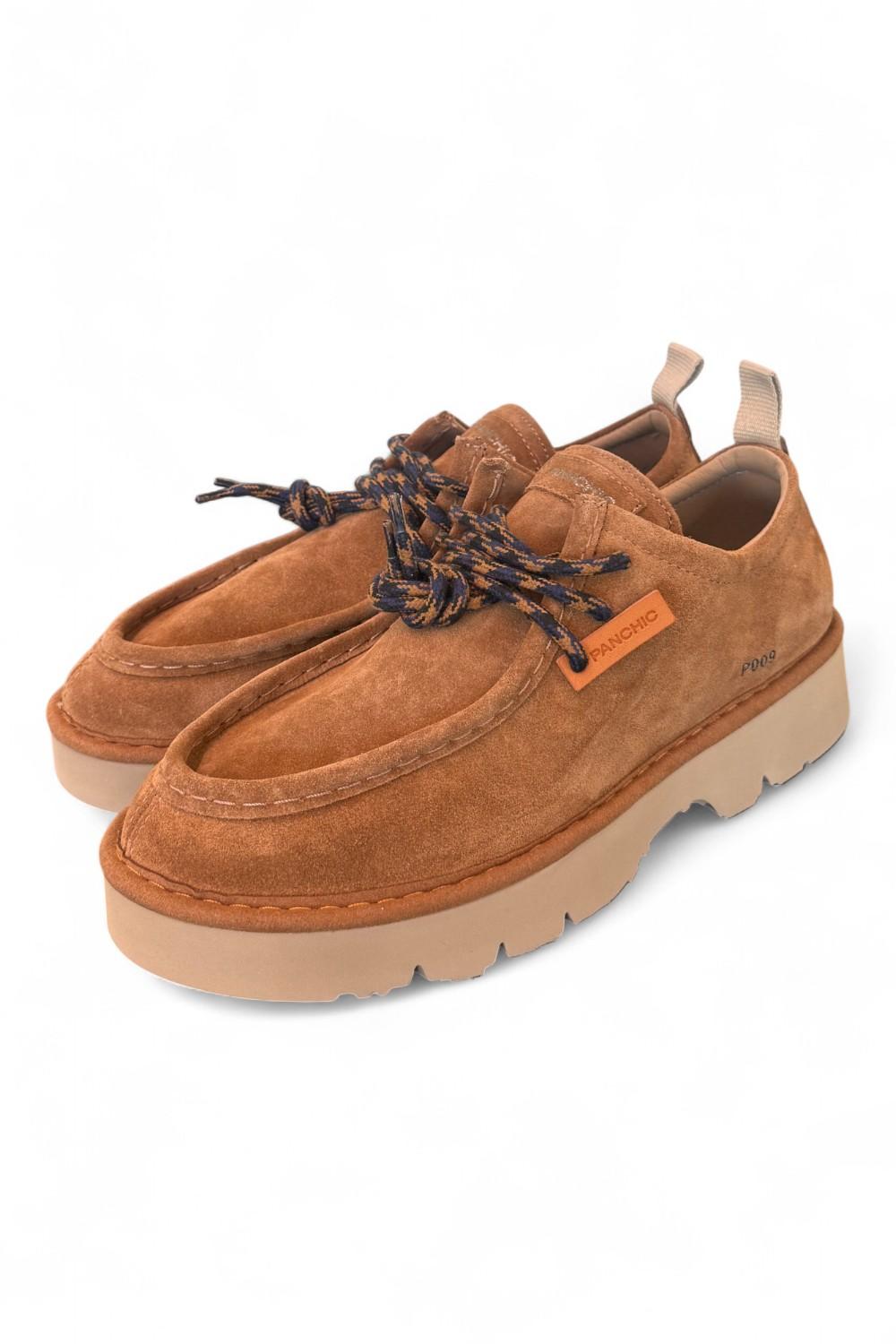 Allacciato uomo Panchic P009 ingegnere suede cognac 