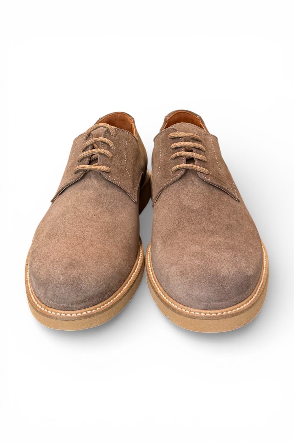 Allacciato camoscio taupe micro Exton 