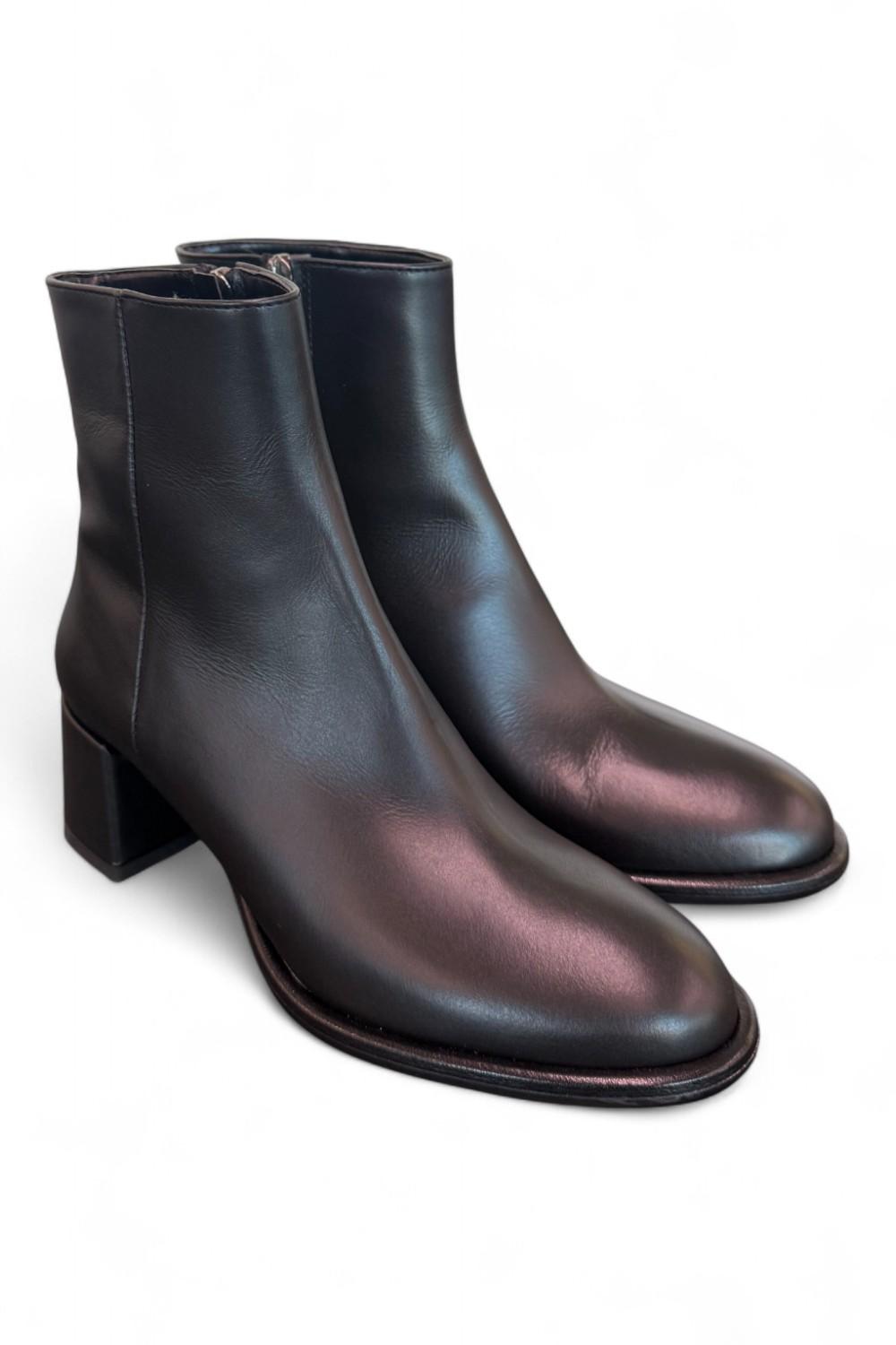 Stivaletto nappa nera T50 grosso Bianca Di<BR/> 