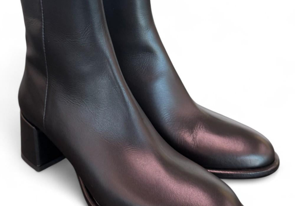 Stivaletto nappa nera T50 grosso Bianca Di<BR/> 