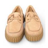 Barca Clarks Boat Cleyhill Torhill suede beige 