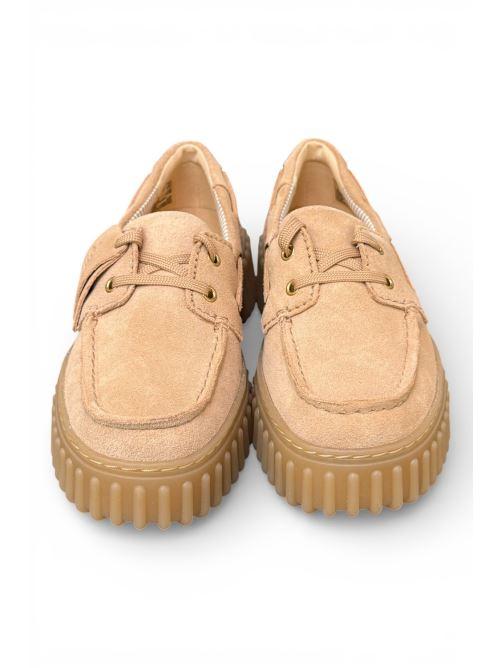 Barca Clarks Boat Cleyhill Torhill suede beige 