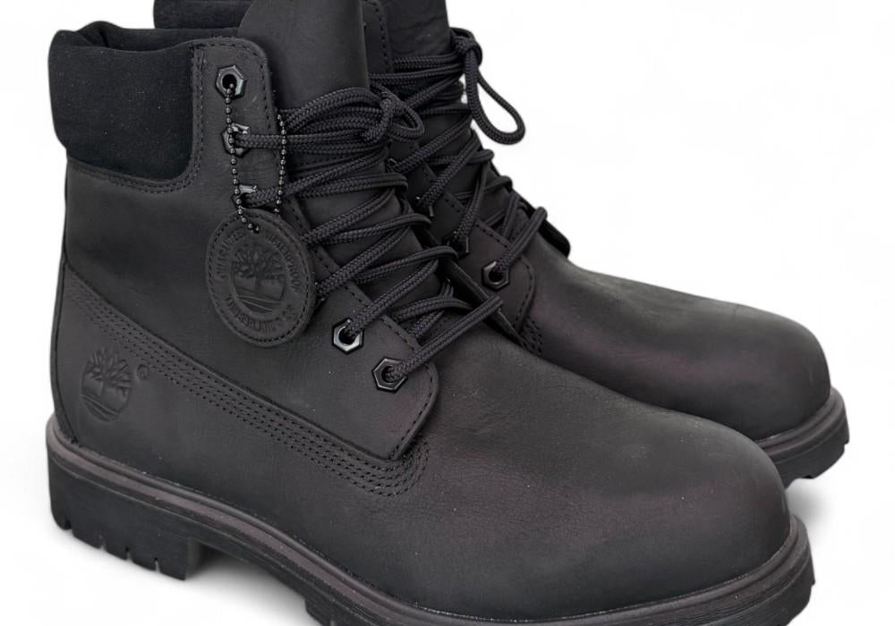 Anfibio Impermeabile Timberland® Premium 6-Inch da Uomo in pelle nera ingrassata 0A6CH6 