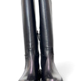 Stivale suola gomma xl  pelle nera Anima 