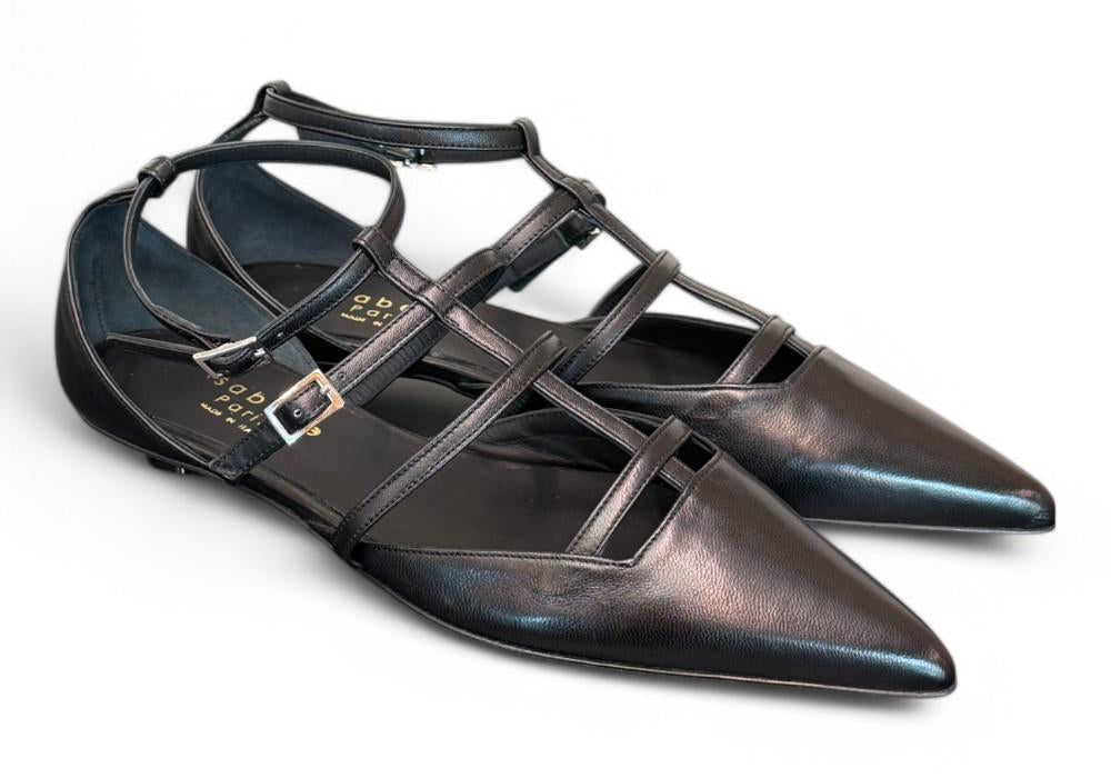 Ballerina semiaperta nera Isabelle Paris 