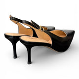 Slingback pelle nera T70 Chiconic 