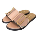 Ciabatta fibbia beige latte Noa Harmon 