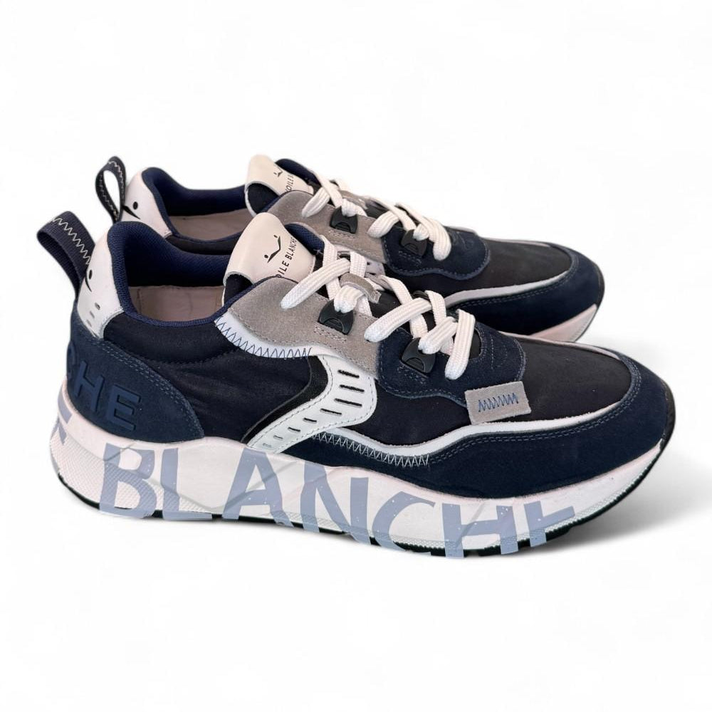 Sneaker uomo Club 01 Blu Voile Blanche<BR/> 