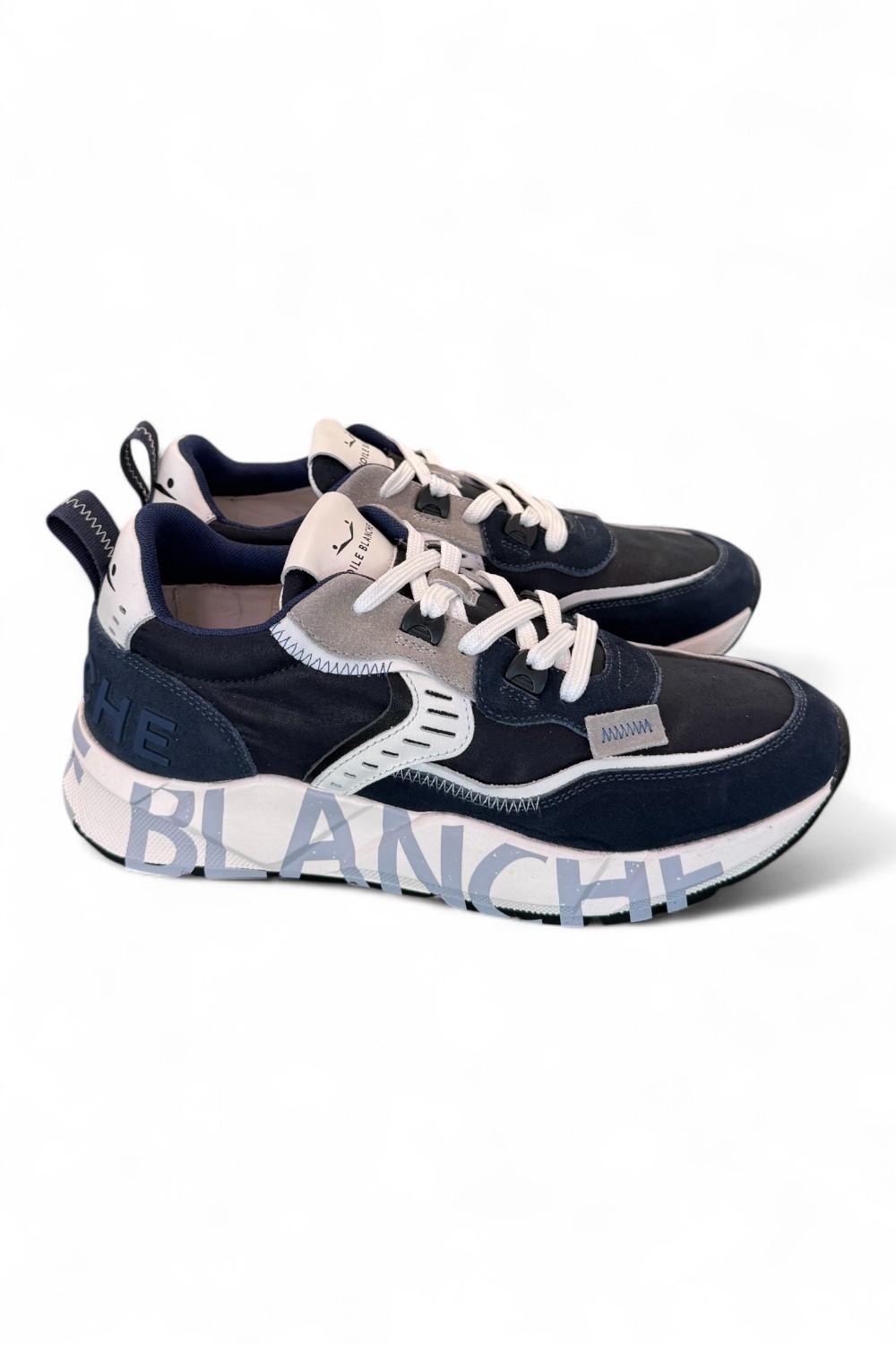 Sneaker uomo Club 01 Blu Voile Blanche<BR/> 