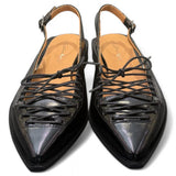Slingback laccio pelle nera Giacko 
