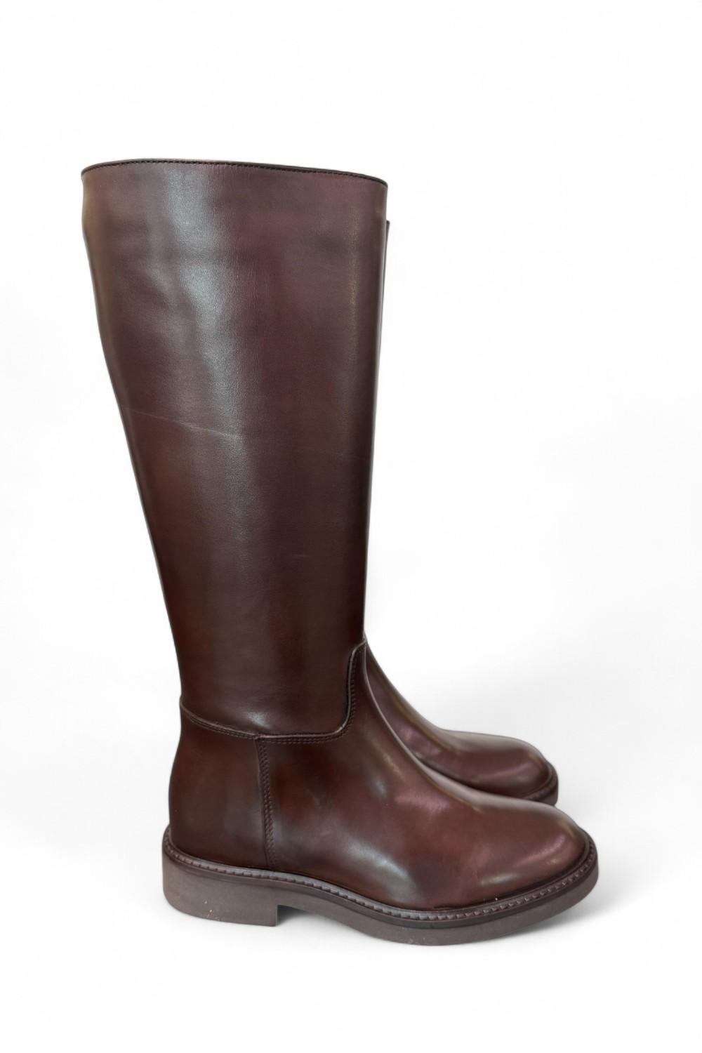 Stivale cavallerizzo pelle testa di moro Anima <BR/> 