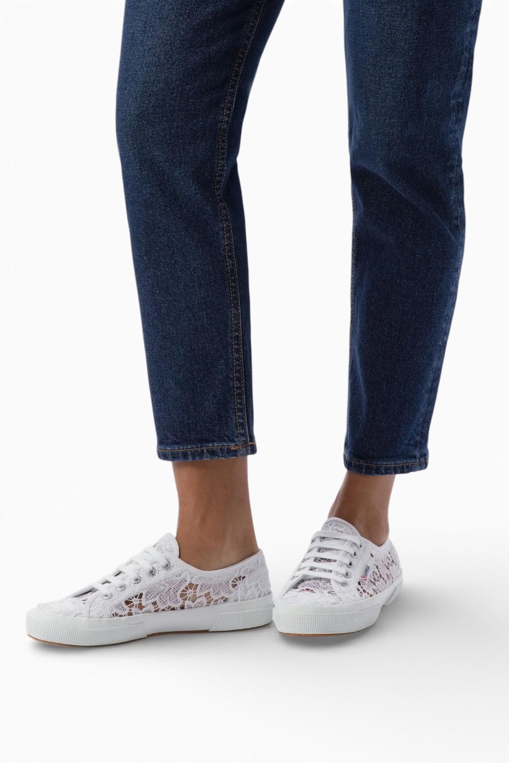 Sneaker Superga Cotu Macramé bianca 