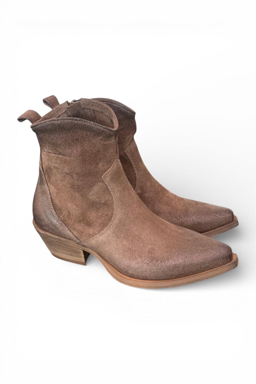 Stivaletto texano suede mustang Metisse<BR/> 