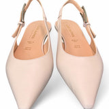 Slingback pelle ghiaccio flat Les Autres<BR/> 