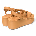 Sandalo intreccio pelle naturale Z60 Zanon<BR/> 