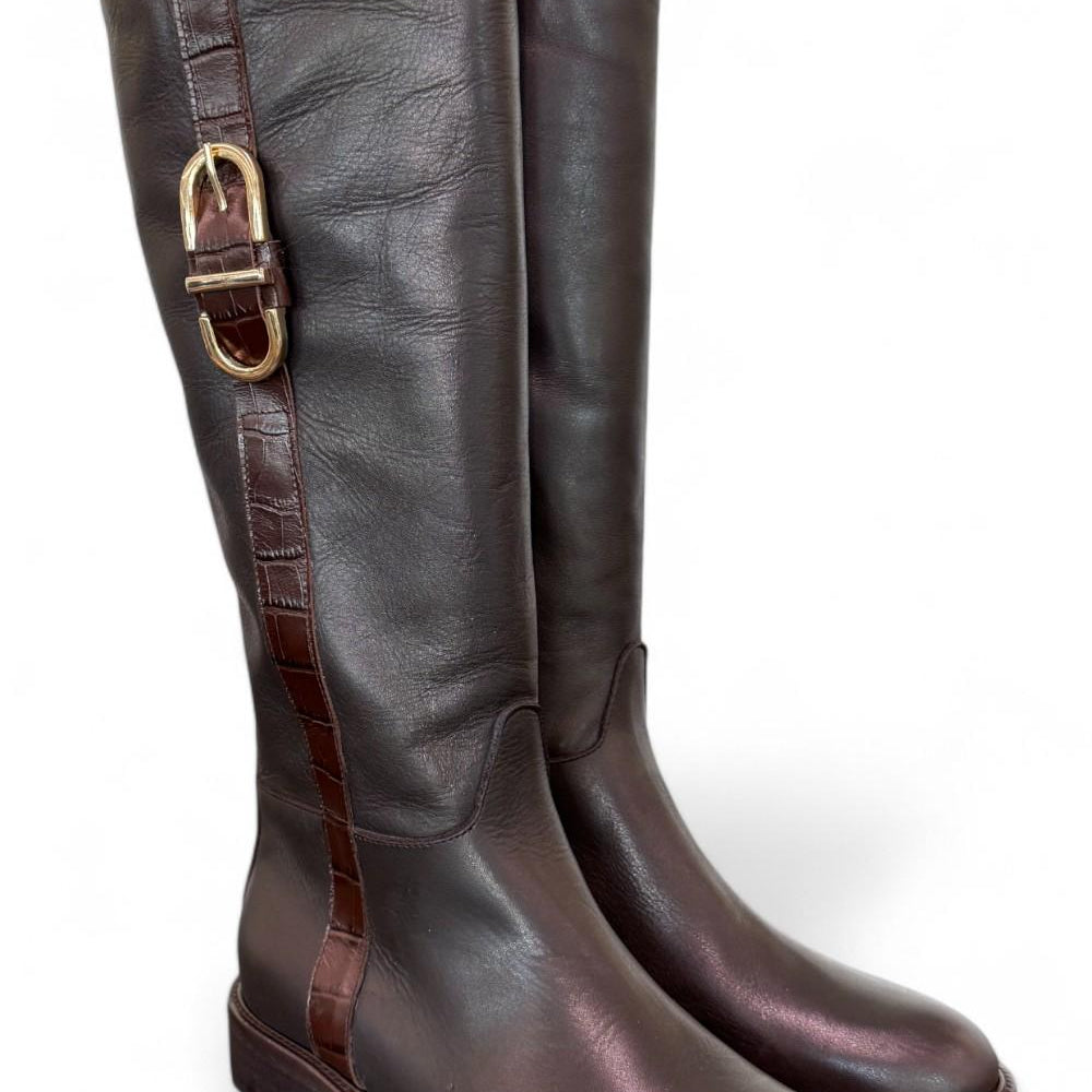 Stivale cavallerizzo testa di moro accessorio Cuir Noir 