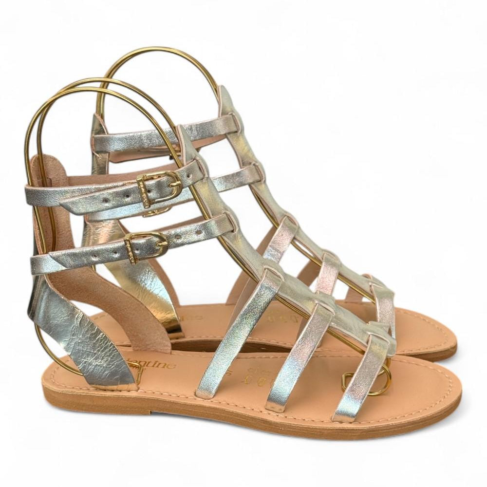 Sandalo gladiatore pelle oro Le Salentine 