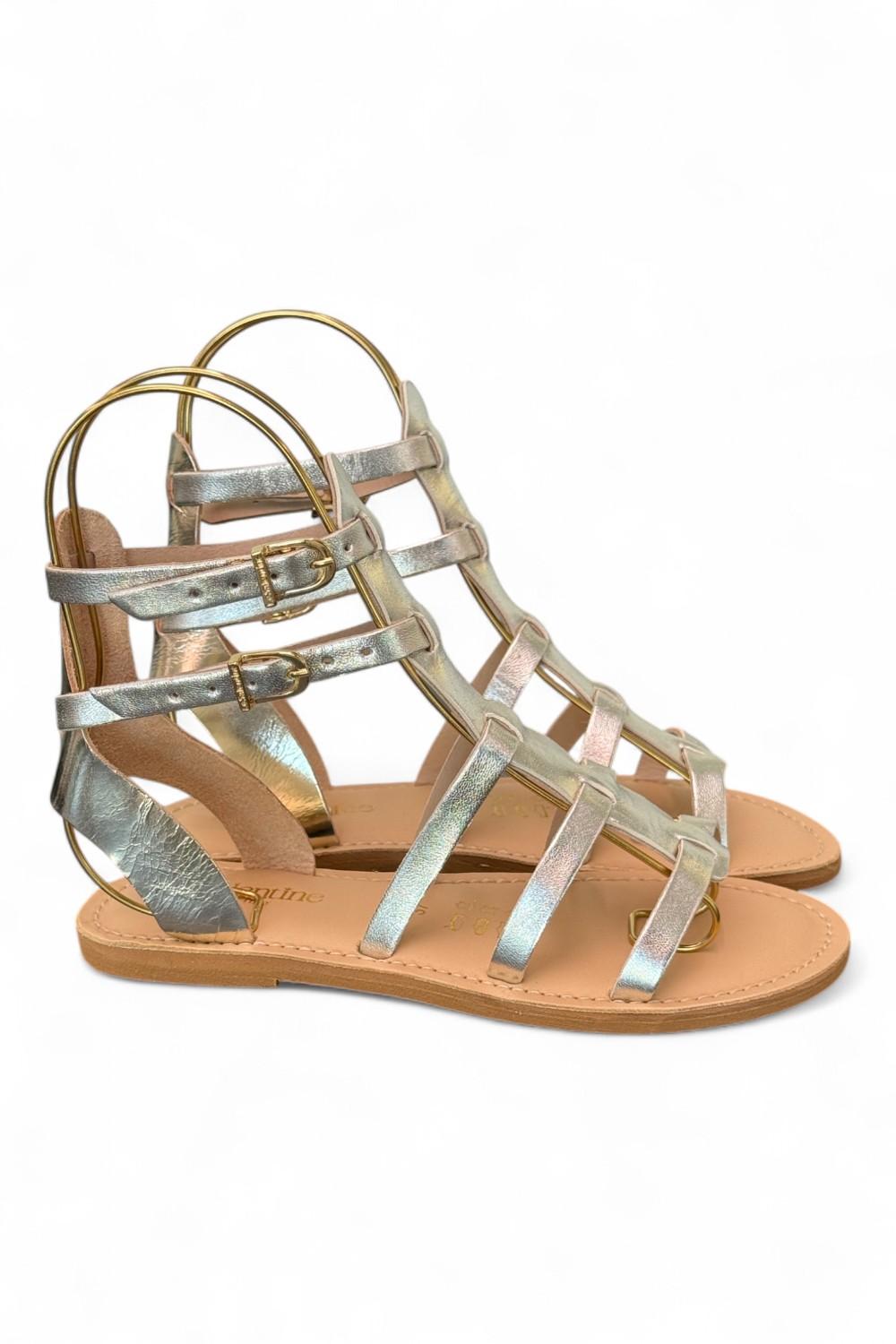 Sandalo gladiatore pelle oro Le Salentine 