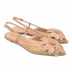 Slingback rete fiore canapa Les Autres<BR/> 