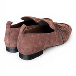 Mocassino frange camoscio testa di moro JVAM<BR/> 