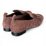 Mocassino frange camoscio testa di moro JVAM<BR/> 