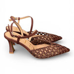 Slingback rafia bruciato T70  Matteo Pitti 