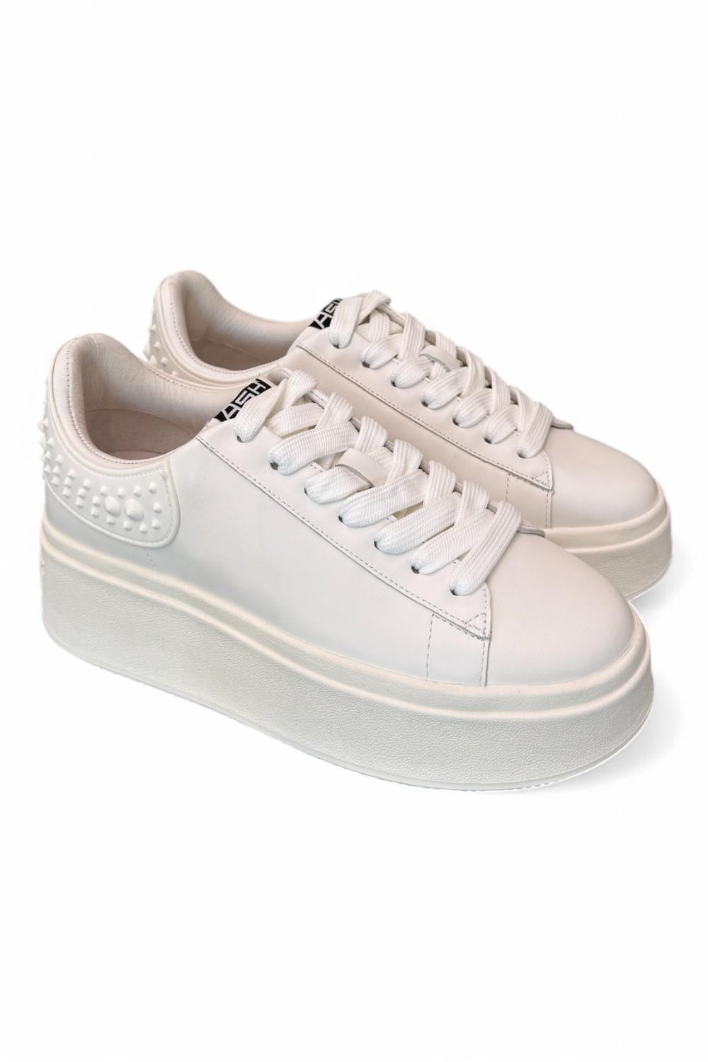 Sneaker Ash Match bianca platino 